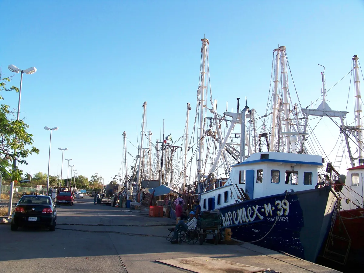 Embarcaciones en la bahía de Topolobampo.